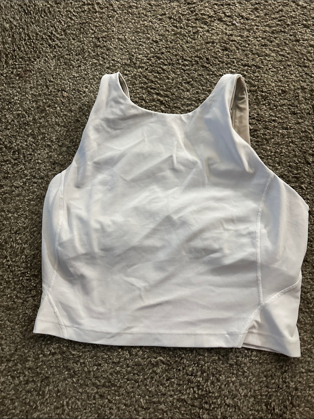lululemon athletica White High-Neck Crop Tank
